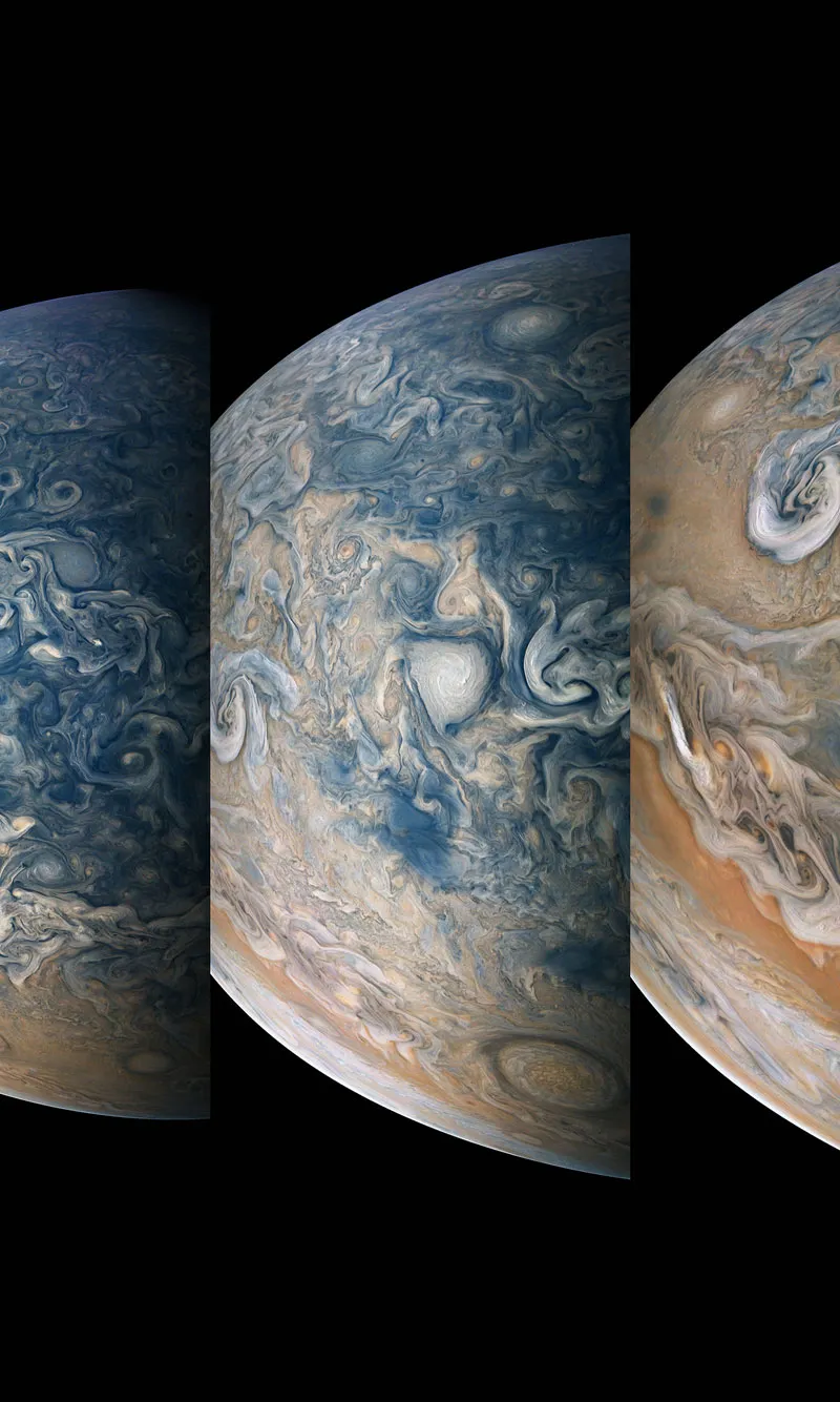 Zeitraffersequenz von Jupiters Norden