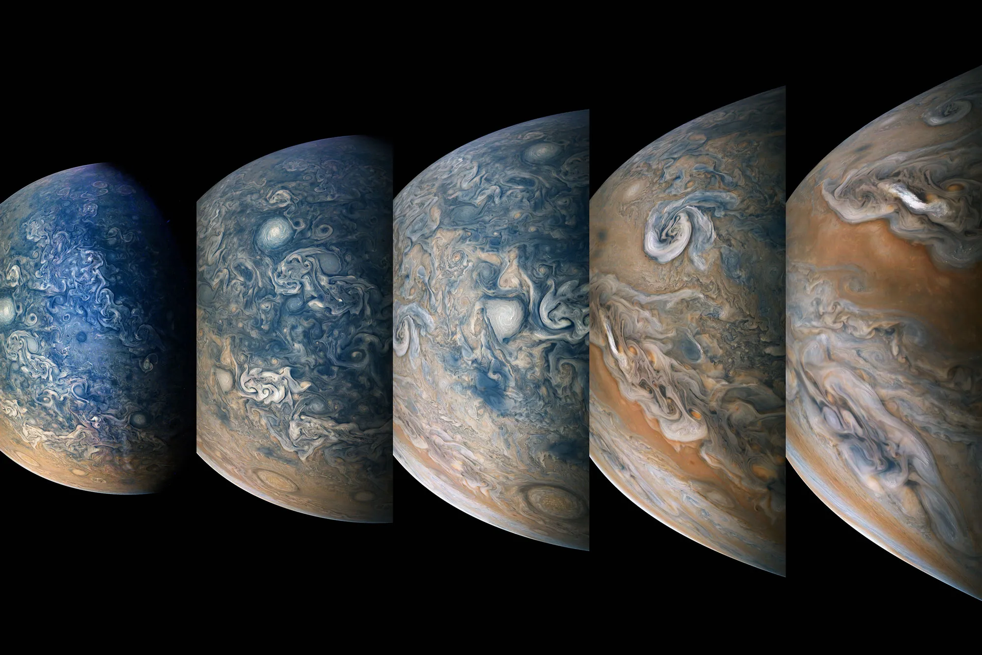 Zeitraffersequenz von Jupiters Norden