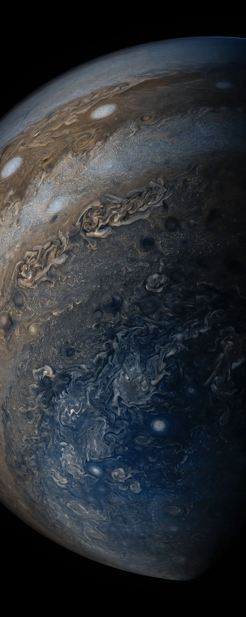 Jupiters Wolken in vielen Farben