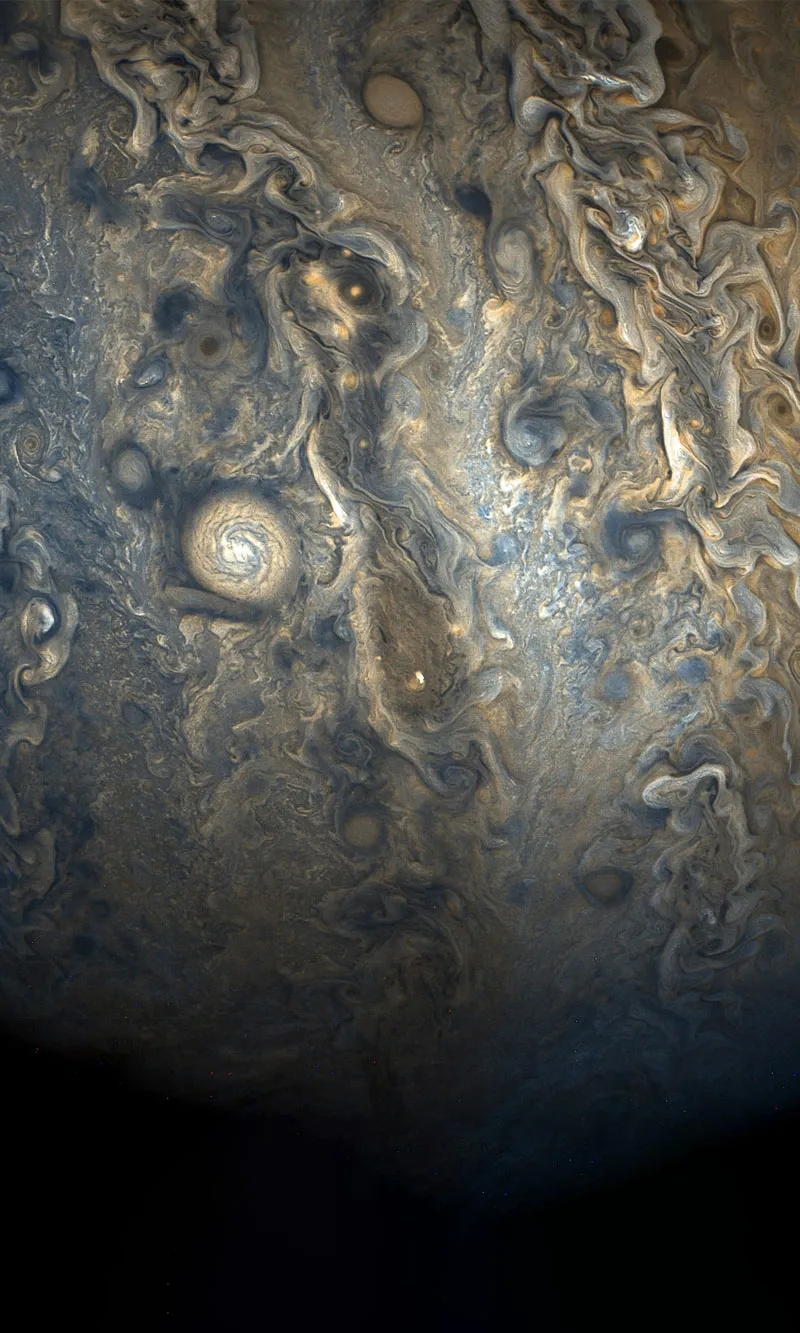 Jupiters atemberaubende Südhalbkugel