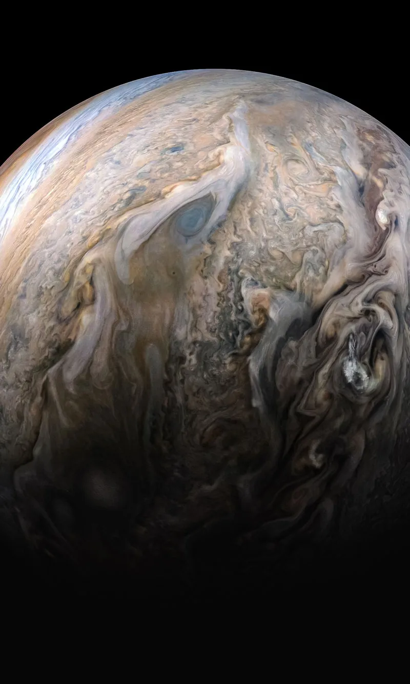 Turbulente Wolken des Jupiters
